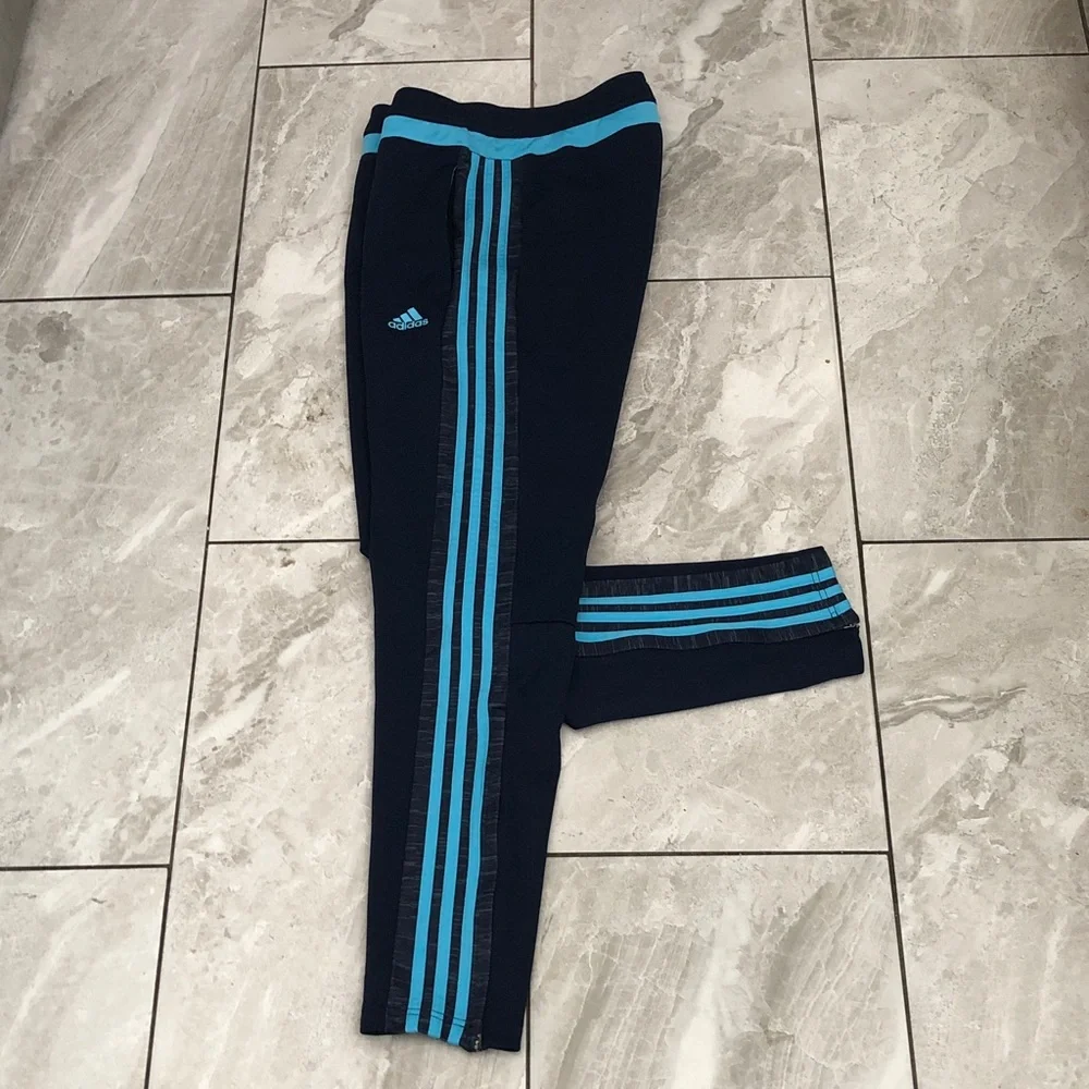 ADIDAS Tiro 15 Soccer Trainings Women Pants Climacool tech | Blue | M